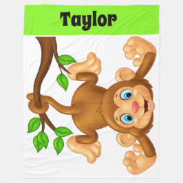 リトル・モンキーLg.フリースブランケット フリースブランケット