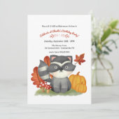 リトル・ラクーンの誕生日パーティー 招待状 (スタンド正面)