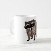 リトル・ラクーン コーヒーマグカップ (正面左)