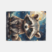 リトル・ラクーン フリースブランケット (正面(横))