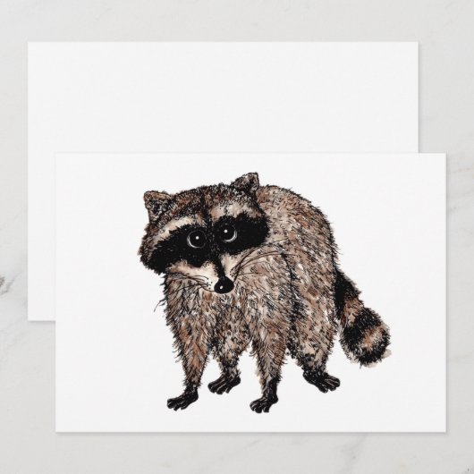 リトル・ラクーン 招待状 (正面/裏面)