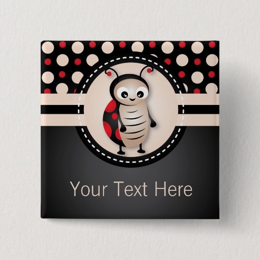 リトル・ラディバグ・バースデー・パーティーのお気に入りボタン 缶バッジ (正面)