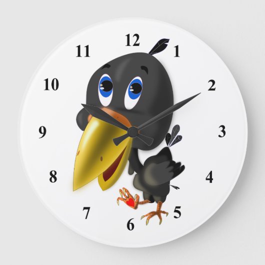 リトル·ラブ·バード ラージ壁時計 (正面)