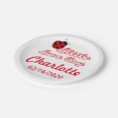 リトル·ラブ·パーソナライズされたバグ·ラディバグ·パーティー ペーパープレート (アングル)