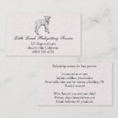 リトル·ラム·チャイルド·気に名刺 名刺 (正面/裏面)