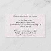 リトル·ラム·チャイルド·気に名刺 名刺 (裏面)