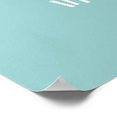 リトル ランブ ウォール プリント（クールブルー) ポスター (角)