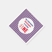 リトル・ルーキー野球1歳の誕生日 スタンダードカクテルナプキン (角)