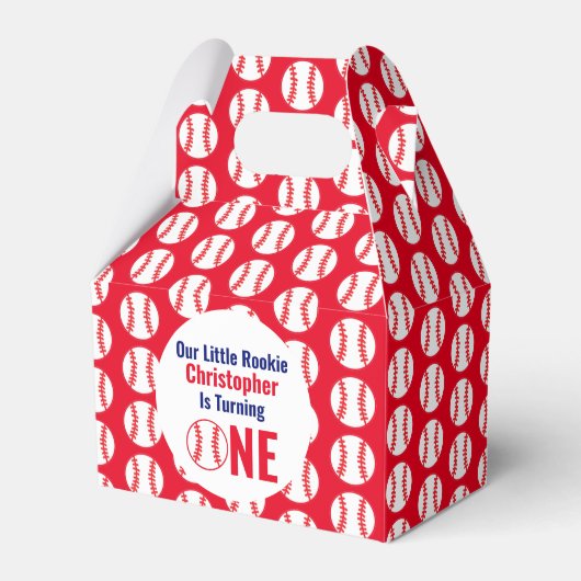 リトル・ルーキー野球1歳の誕生日 フェイバーボックス (正面サイド)