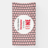 リトル・ルーキー野球1歳の誕生日 横断幕 (縦)