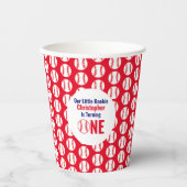 リトル・ルーキー野球1歳の誕生日 紙コップ (正面)