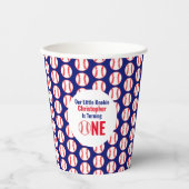 リトル・ルーキー野球1歳の誕生日 紙コップ (正面)