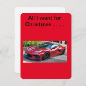 リトル・レッド・コルベット、フラット・ホリデー・カード シーズンカード (正面/裏面)