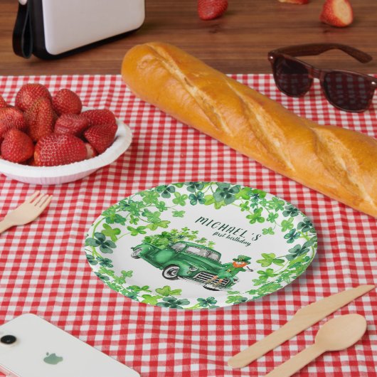 リトル・レプレシャウン・トラックの誕生日パーティー ペーパープレート (ピクニック)