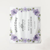 リトル ワイルドフラワーがやってくる！ベイビーシャワー タペストリー (正面)