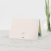 リトル ワイルドフラワー ママ トゥ ビー ベイビー シャワー サンキューカード (裏面)