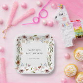 リトル ワイルドフラワー 誕生日またはシャワー ペーパープレート (パーティー)