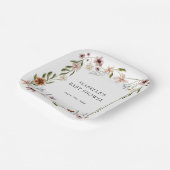 リトル ワイルドフラワー 誕生日またはシャワー ペーパープレート (傾斜あり)