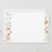 リトル ワイルドフラワー 1歳 誕生日招待状 招待状 (裏面)