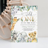 リトル・ワイルド・ワン ジャングル・ボーイ ベイビーシャワー 招待状