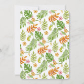 リトル・ワイルド・ワン　動物園のジャングルベイビーシャワー 招待状 (裏面)