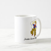 リトル·ヴィンテージ·カウボーイ、おじいちゃんが大好き コーヒーマグカップ (正面右)