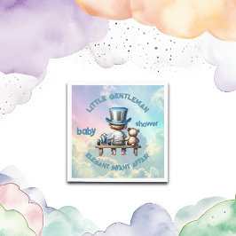 リトル・紳士の赤ちゃんシャワー | スタンダードカクテルナプキン