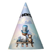 リトル・紳士の赤ちゃんシャワー | パーティーハット (正面)