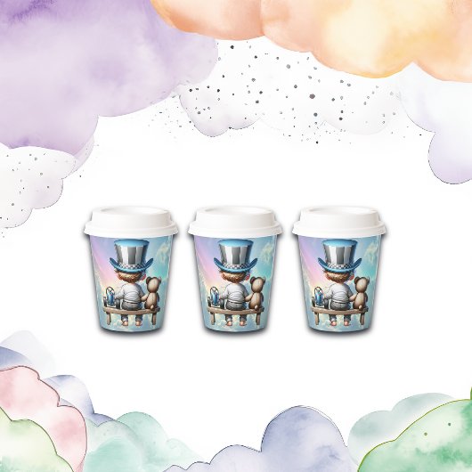 リトル・紳士の赤ちゃんシャワー | 紙コップ