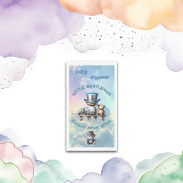 リトル・紳士の赤ちゃんシャワー |紙