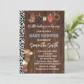 リトルAAカウボーイは彼のウェイウェスタンベイビーシャワー 招待状 (スタンド正面)