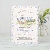 リトルMr.オンダーフル弓タイパンプキン1歳の誕生日 招待状 (スタンド正面)