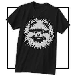 リトルMVP: ポメラニアン ポップアート ジャージースタイル Tシャツ