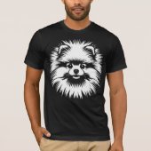 リトルMVP: ポメラニアン ポップアート ジャージースタイル Tシャツ (正面)