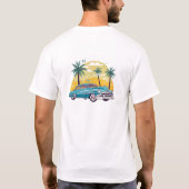 リトロサマータイムTシャツ – ご旅行 Tシャツ (裏面)