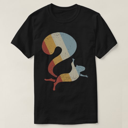 リトロスタイルのビンテージリス Tシャツ (デザイン正面)