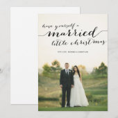 リト結婚したルクリスマスフォトフラットカード シーズンカード (正面/裏面)