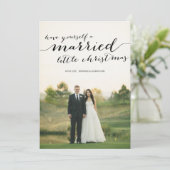 リト結婚したルクリスマスフォトフラットカード シーズンカード (スタンド正面)