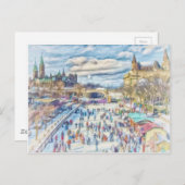 リドゥカナルオタワカナダ ポストカード (正面/裏面)