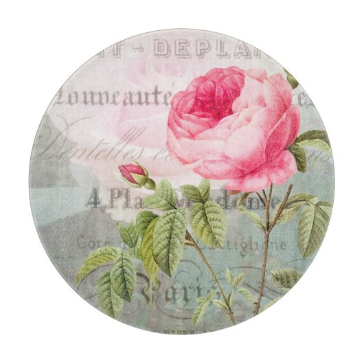 リドゥートバラ化粧ガラス切断板 カッティングボード (正面)