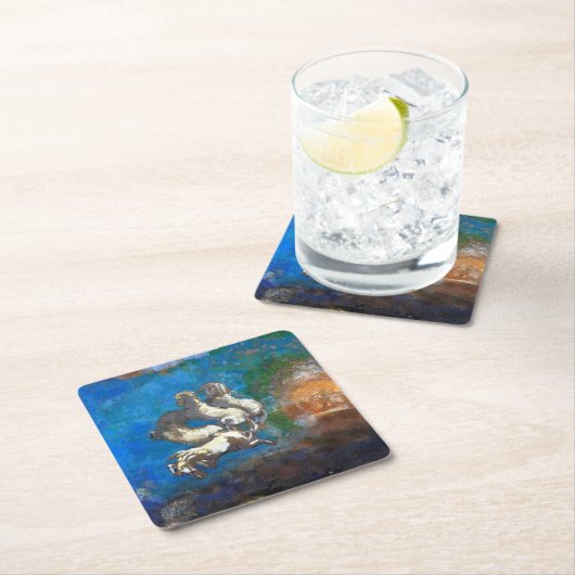 リドン・アポロの戦車 スクエアペーパーコースター (インサイチュ)