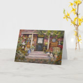 リドーアンティークカナ素朴ダカントリーカード カード (黄色い花)