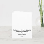 リド島のシュディアーホーム カード (裏面)