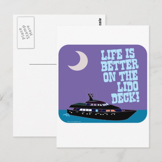 リド甲板 ポストカード (正面/裏面)