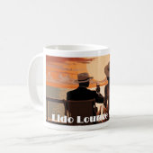 リド・ラウンジ協会 – デザイン1 コーヒーマグカップ (正面左)