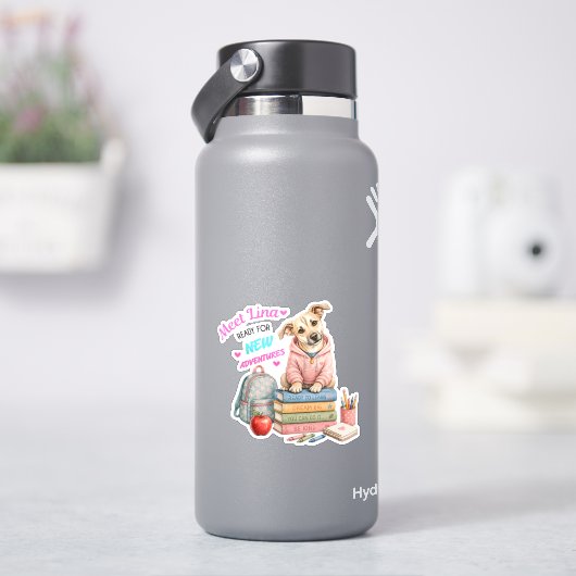 リナの学校冒険記へようこそ! シール (HydroFlask)
