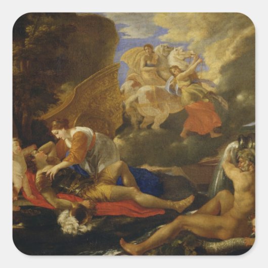 リナルドとアルミダ スクエアシール (正面)