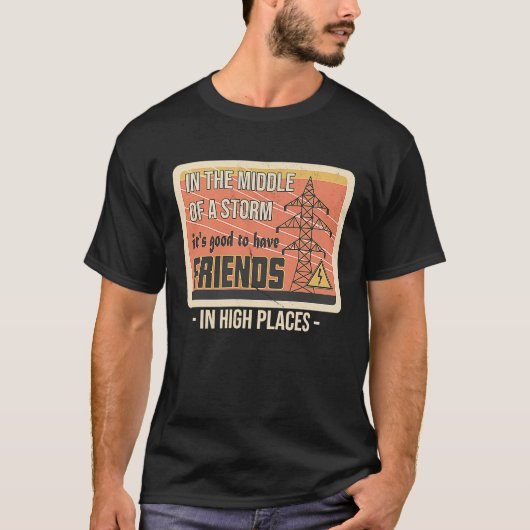 リナ感謝していンマン引用文電気リネマン電気 Tシャツ (正面)