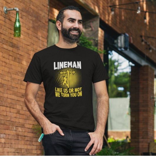 リニおもしろいマン引用文電線管 Tシャツ