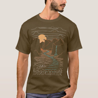 リニアヨセミテヨセミテ国立公園アート2 Tシャツ